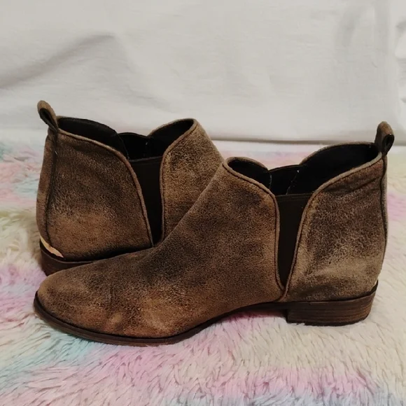 Michael Kors Brown Chukka Boots W Distressed Suede Finish Sz 8.5 - Picture 7 of 10